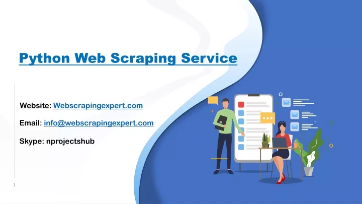 python web scraping service