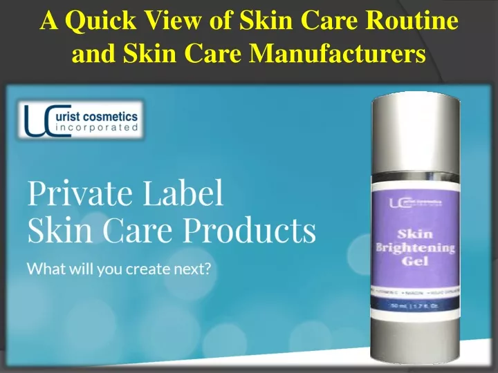 a quick view of skin care routine and skin care