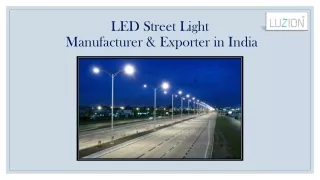 LED Street Light Manufacturer & Exporter in India