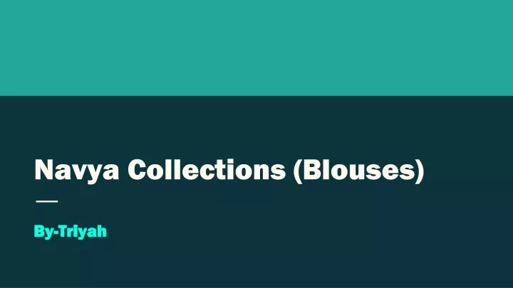 navya collections blouses