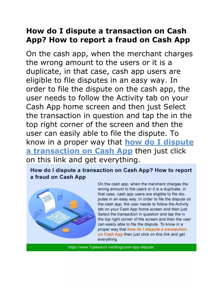 Ppt how do i dispute a transaction on cash app how to report a fraud