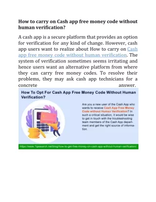 how to carry on cash app free money code without