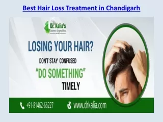 Best Hair Loss Treatment in Chandigarh