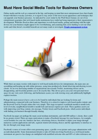 Must Have Social Media Tools for Business Owners