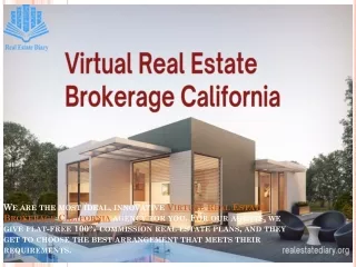 Virtual Real Estate Brokerage California