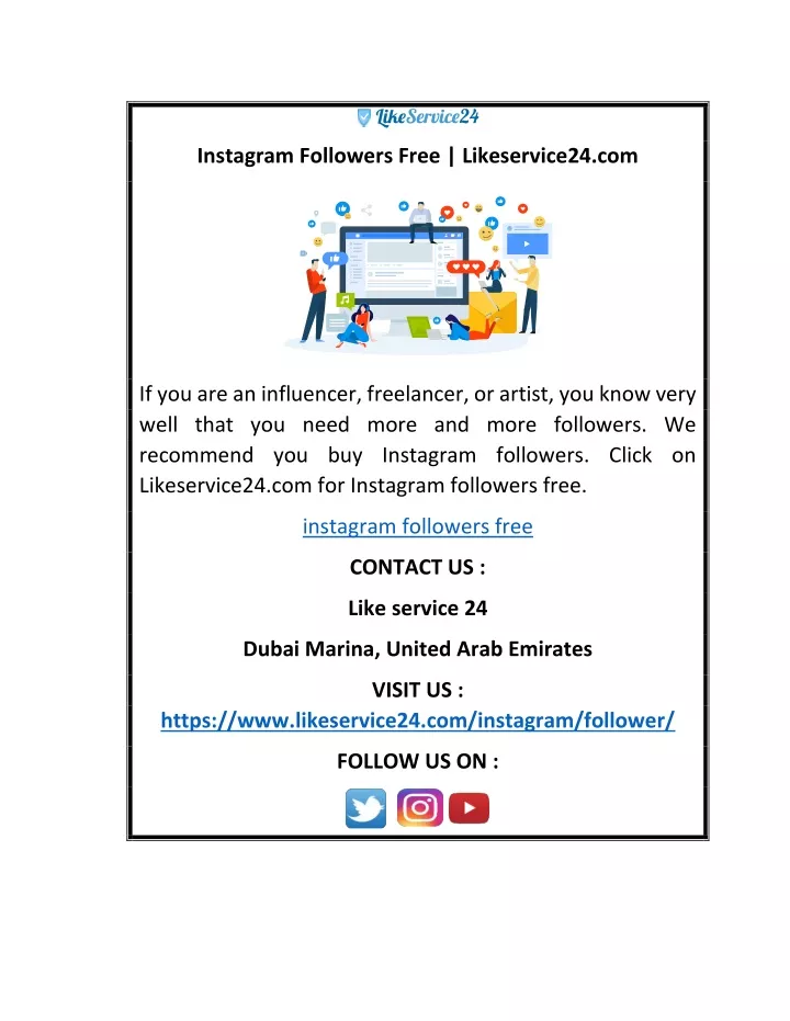 instagram followers free likeservice24 com