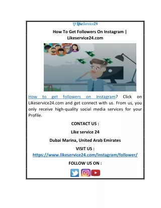 how to get followers on instagram likeservice24