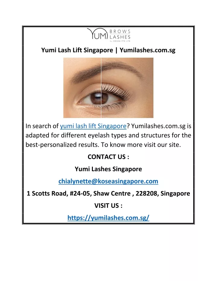 yumi lash lift singapore yumilashes com sg