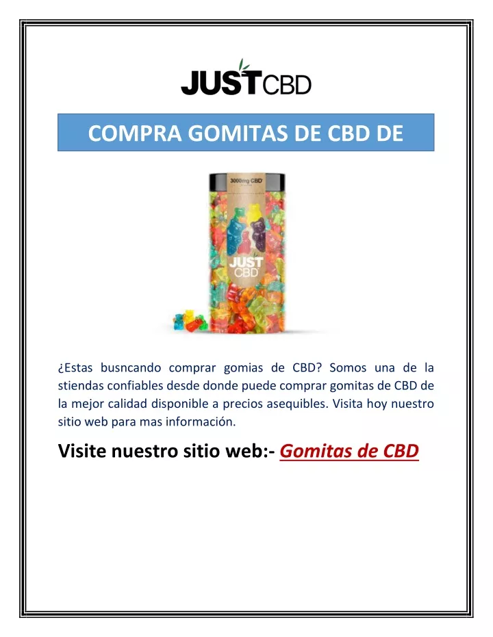 compra gomitas de cbd de calidad