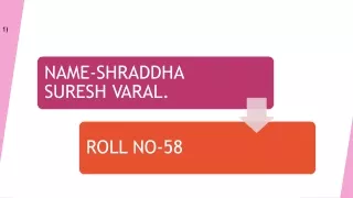SHRADDHA SURESH VARAL 58 DISEASE OF LYMPHATIC