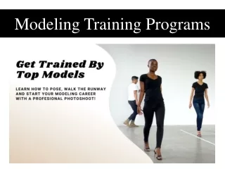 Modeling Training Programs