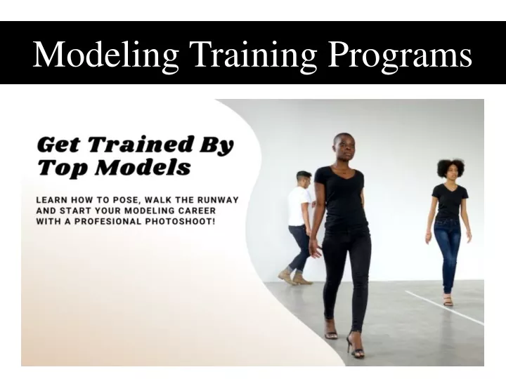 modeling training programs