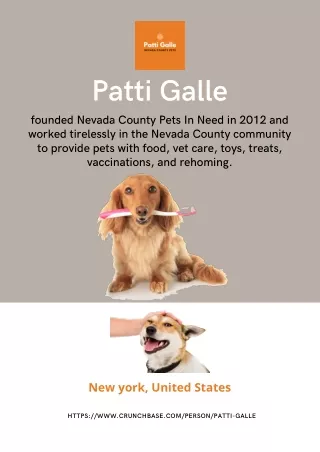 Founder of Nevada County Pets | Patti Galle
