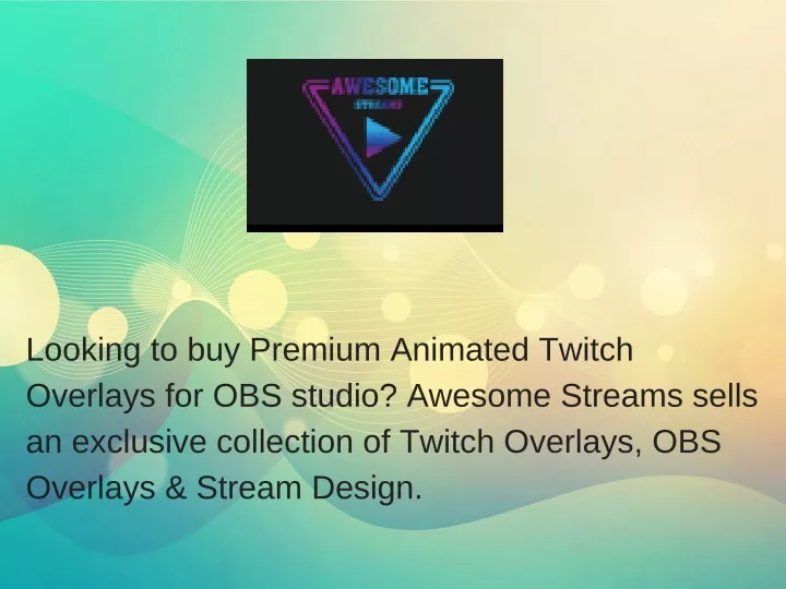 looking to buy premium animated twitch overlays