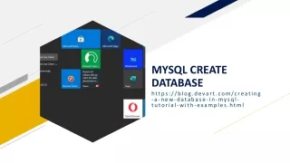 mysql create database
