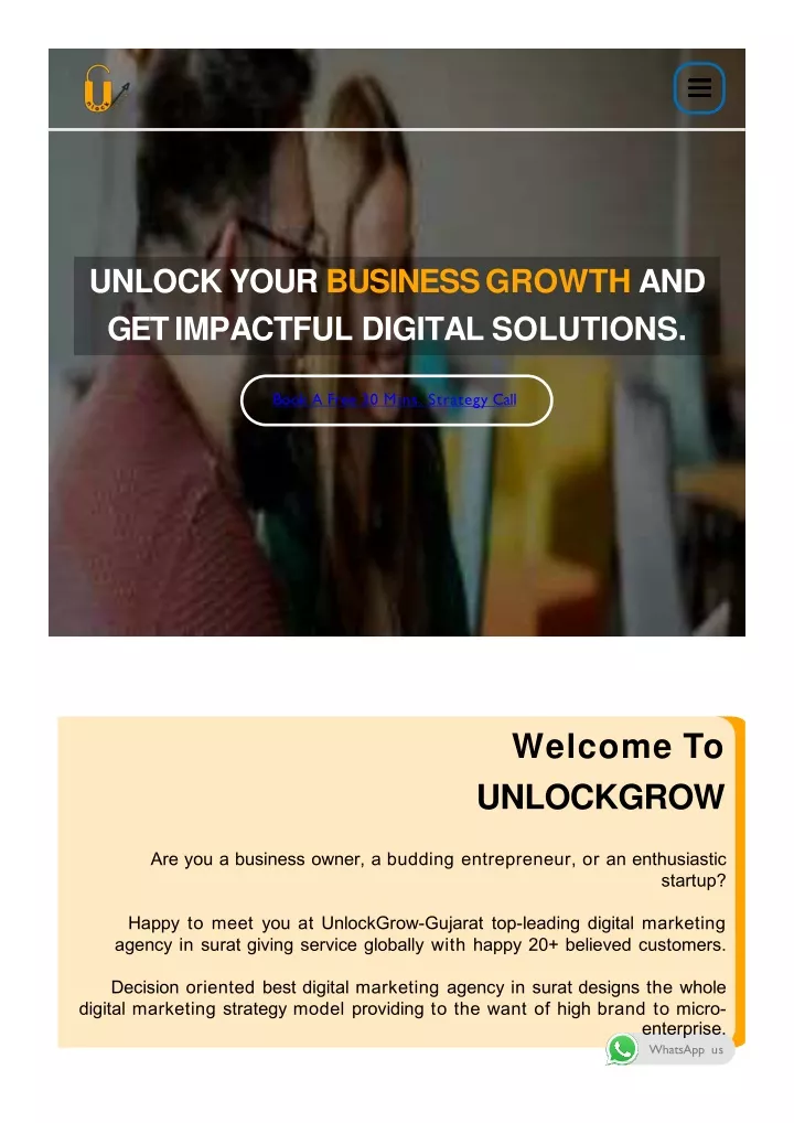 unlock your businessgrowth and getimpactful