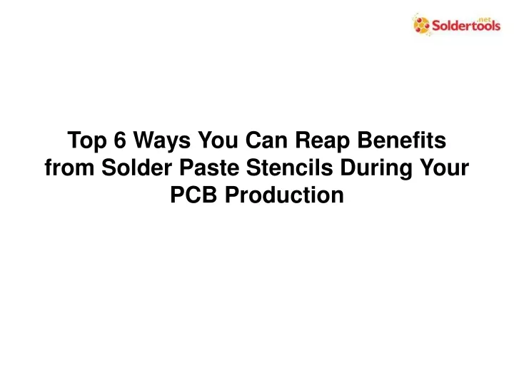 top 6 ways you can reap benefits from solder