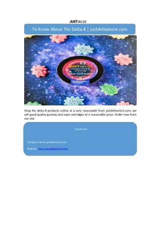 to know about thc delta 8 justdeltastore com