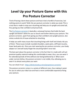 level up your posture game with this pro posture