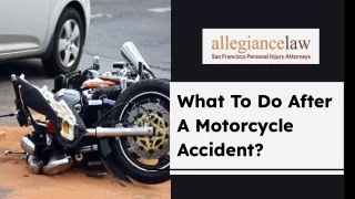 What To Do After A Motorcycle Accident?