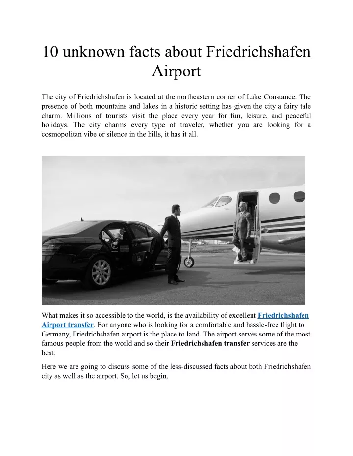 10 unknown facts about friedrichshafen airport