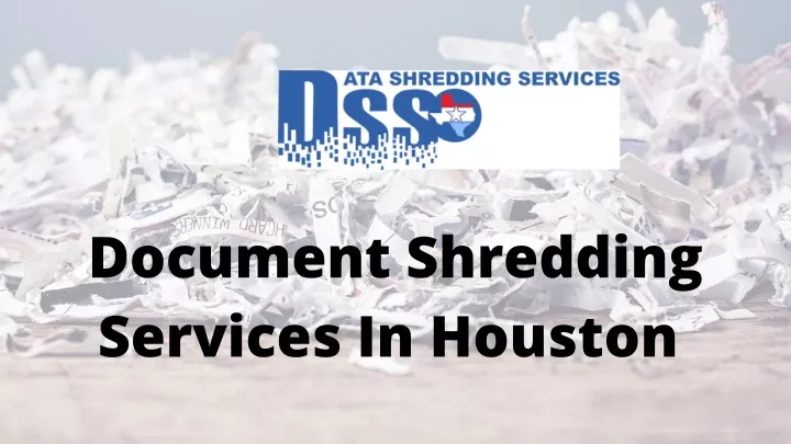 document shredding services in houston