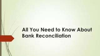all you need to know about bank reconciliation