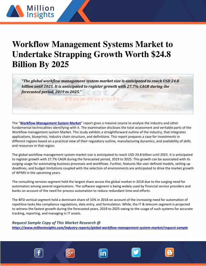 workflow management systems market to undertake