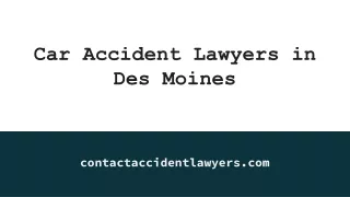 Car Accident Lawyers in Des Moines