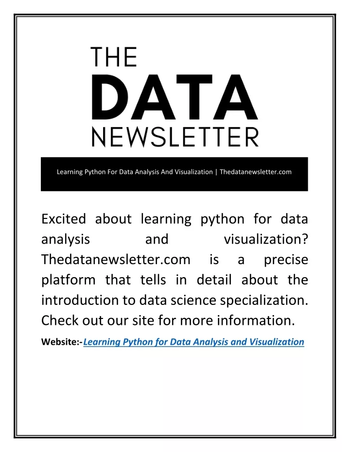 learning python for data analysis