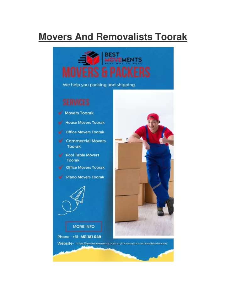 movers and removalists toorak