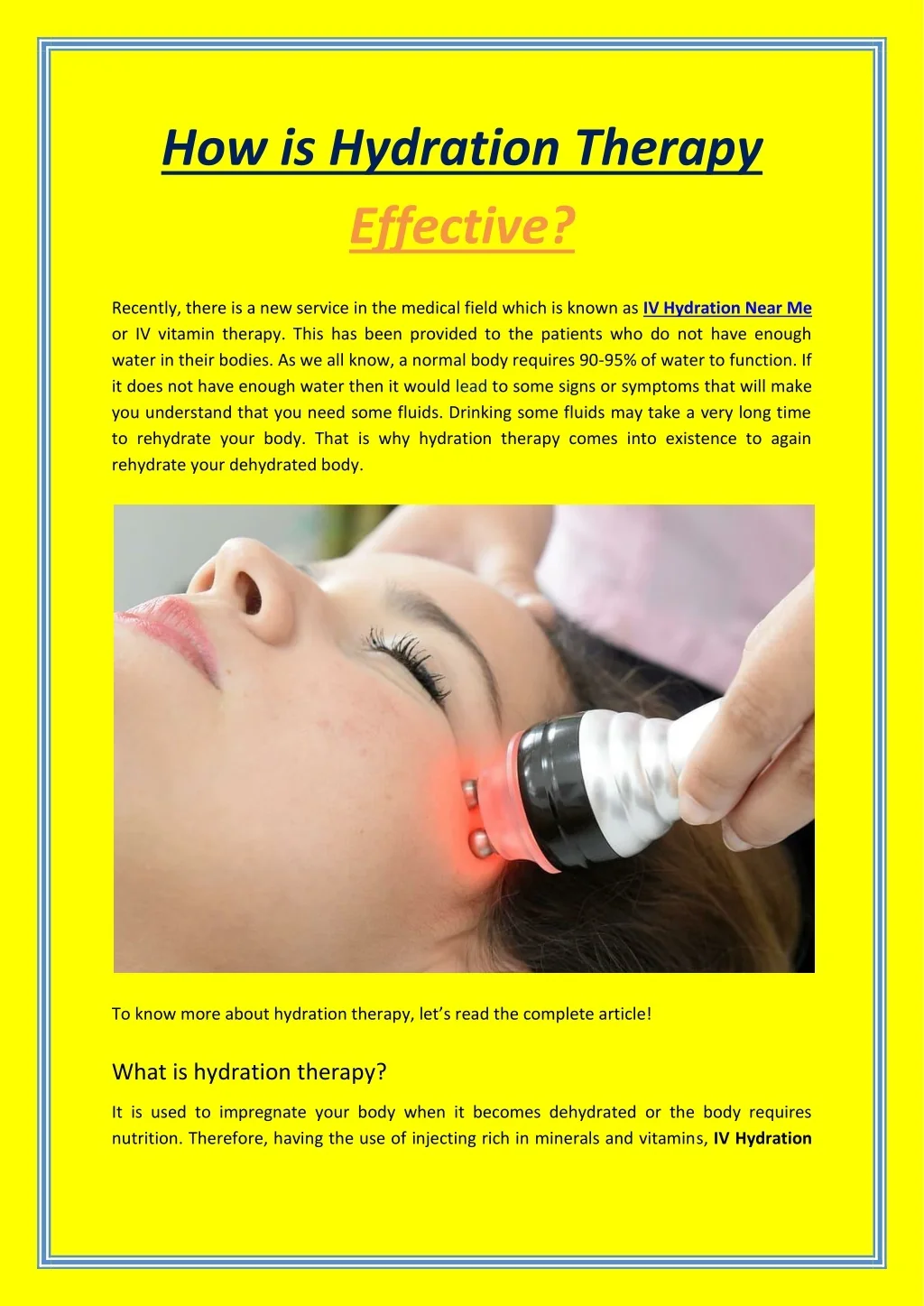 PPT - How is Hydration Therapy Effective PowerPoint Presentation, free ...