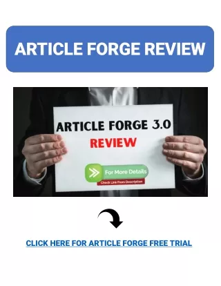 Article forge review - Ai content generator article forge - #Articleforge