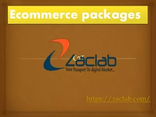 Ecommerce Packages
