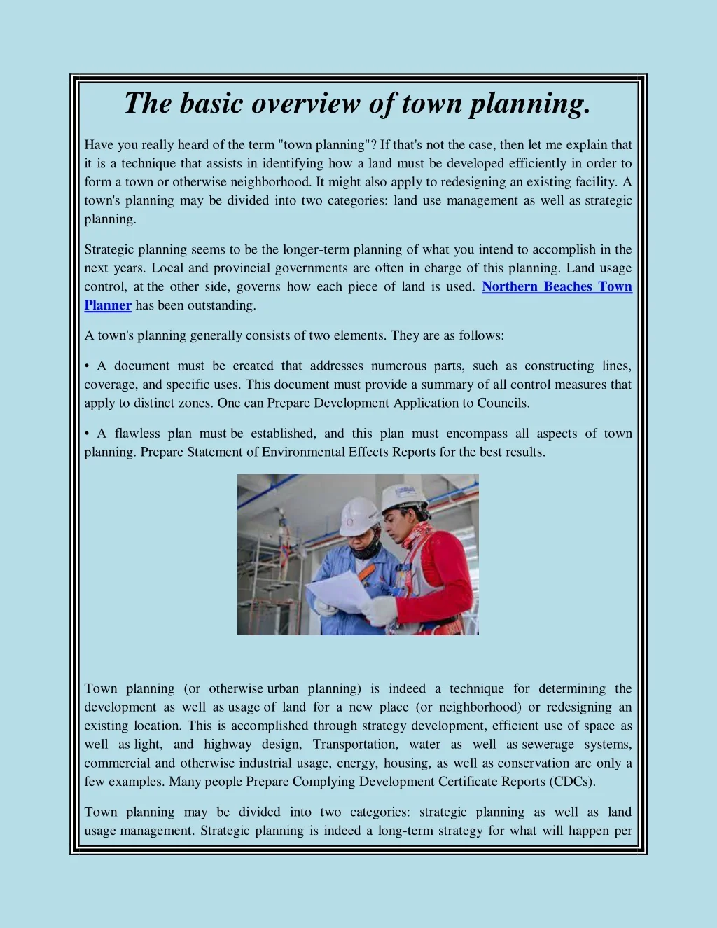 PPT - The basic overview of town planning PowerPoint Presentation, free ...