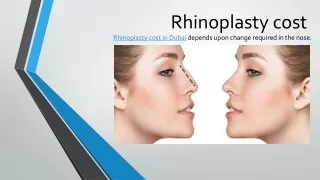 Rhinoplasty cost
