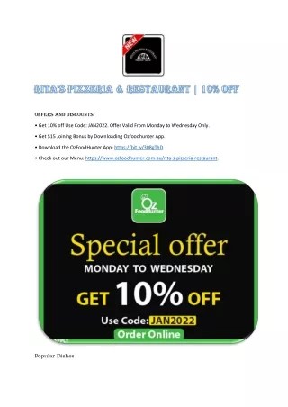 offers and discounts
