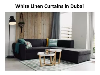 white linen curtains in dubai