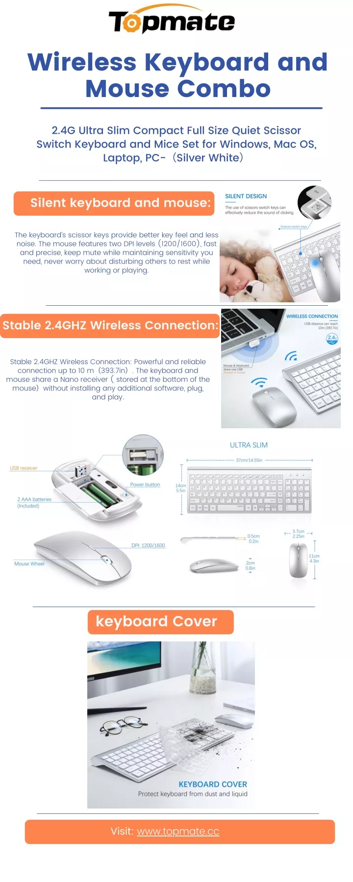 wireless keyboard and mouse combo