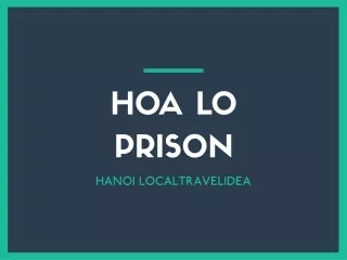 hoa lo prison
