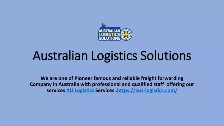 australian logistics solutions australian