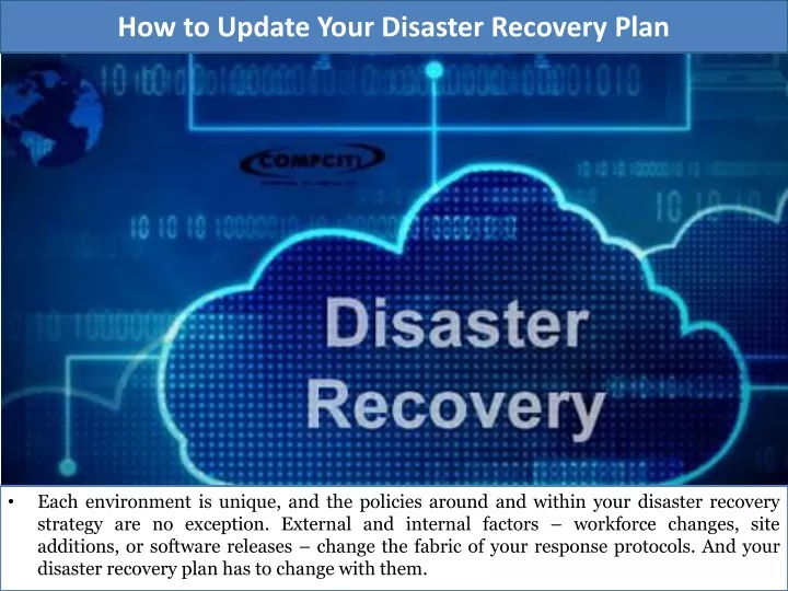 Ppt How To Update Your Disaster Recovery Plan Powerpoint