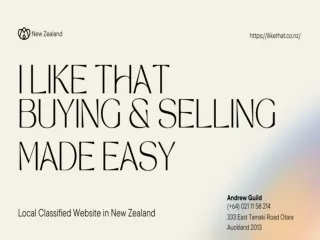Classified Website in New Zealand | I LIKE THAT