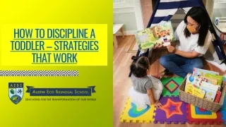 how to discipline a toddler strategies that work