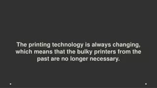 The printing technology