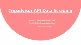 tripadvisor api data scraping