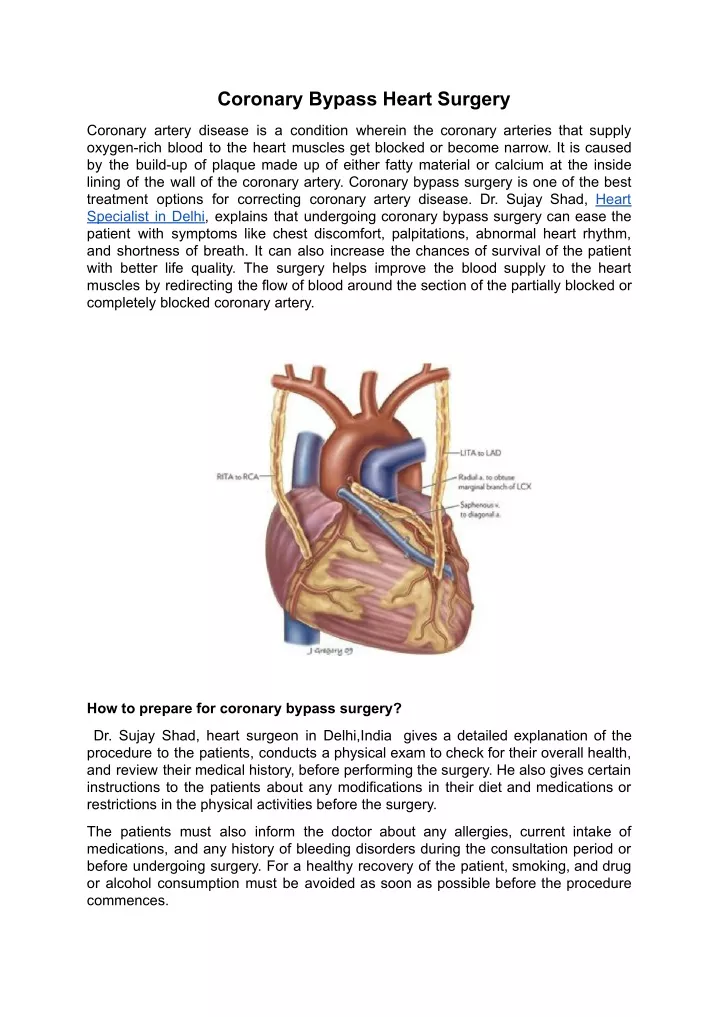 coronary bypass heart surgery