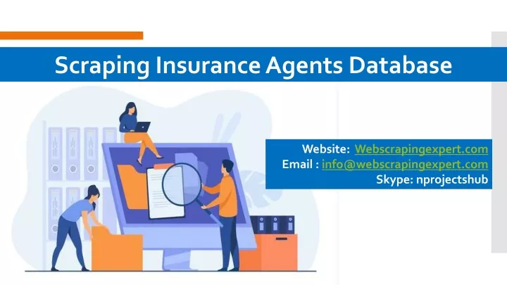 scraping insurance agents database