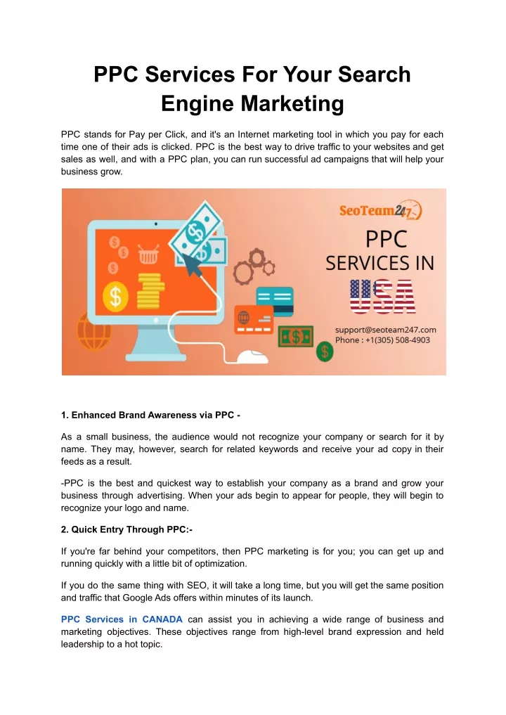 ppc services for your search engine marketing