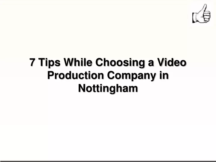 7 tips while choosing a video production company